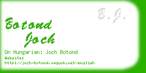 botond joch business card